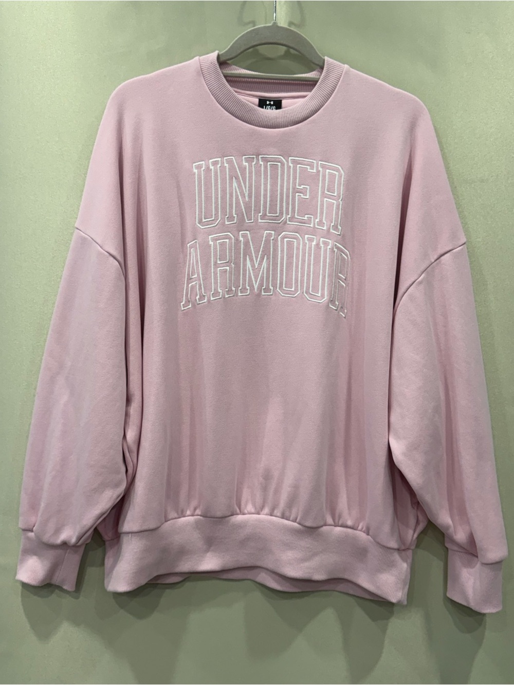 Under Armour Women’s Pink Crewneck Sweatshirt Pullover